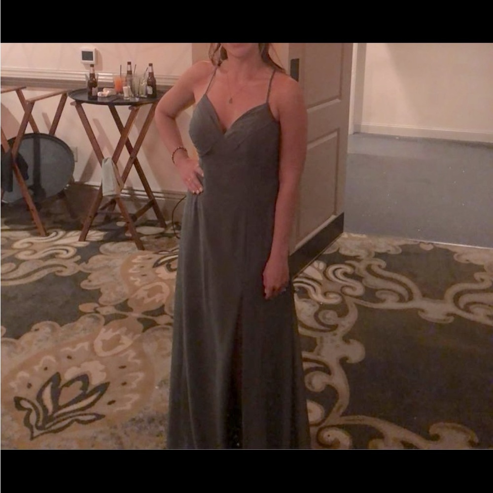 Azazie eucalyptus dress
